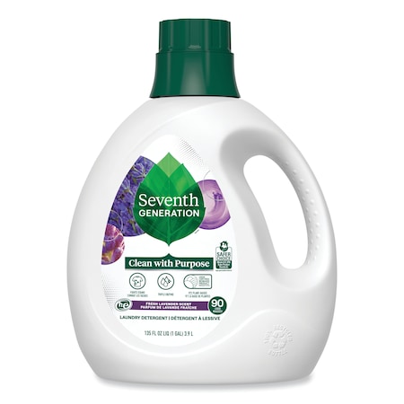 Natural Liquid Laundry Detergent, Fresh Lavender, 135 Oz Bottle, 4PK